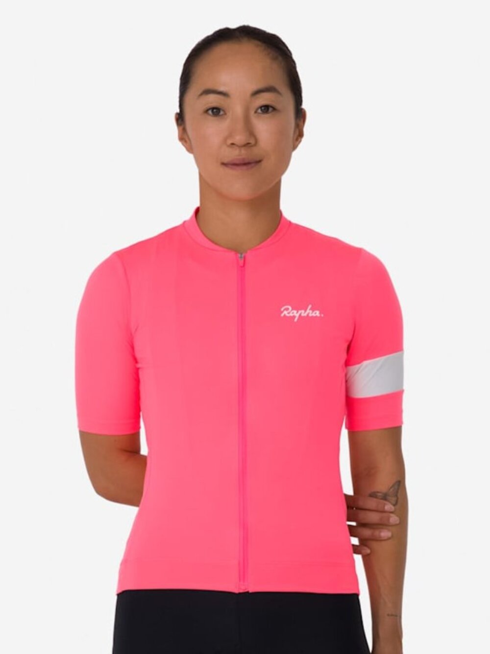Rapha Core Jersey in High-Vis Pink/White Size Large